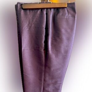 Talbots Purple Silk/Cotton Dress Pants Classic Ankle Straight-Leg. 16P